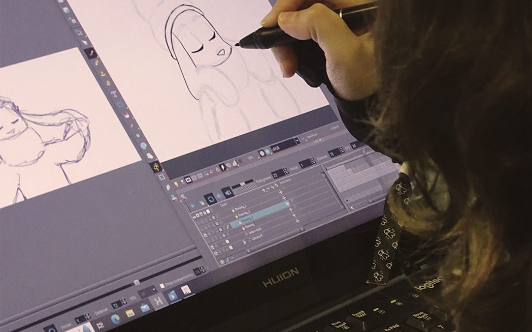Alumnes d’animació fan tallers a l’ANIMAC 2023