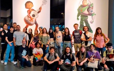 Animation students visit the exhibition ‘The Science of Pixar’ at Cosmocaixa